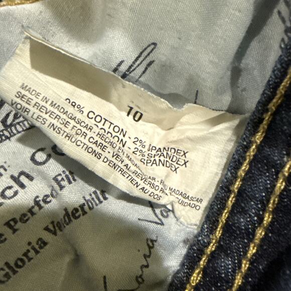 Gloria Vanderbilt Jeans Women 10 Dark Wash Boot Cut "The Perfect Fit" - Picture 8 of 16